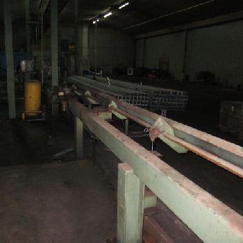 Yoder#WH25tube mill line, 10 stands,2.5" shaft diameter,dual turks head,cooling tower,tooling