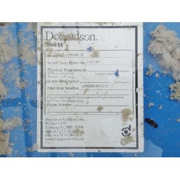 3400-6900 cfmToritDonaldson #54MBT10, modular baghouse, 866 sq.ft., (54) bags, used, #13462
