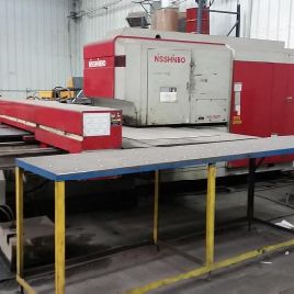 30 Ton,Nisshinbo#HIQ-1525/30, 50" x 100 table, Nisshinbo PAL510T control