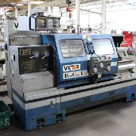 Victor # 1860DCL, Fanuc 20-TA, mandril de 12 ", 2 bar, 18 centros de giro x 60, 9.45 SOCS, 1999