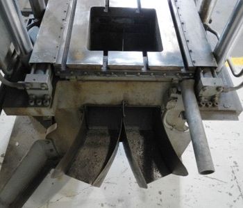 12 Ton,Hannifin, 4-post,18" stroke,24 DL,35 x 18 bed,1500 IPM advance,15 HP,’70,#2159