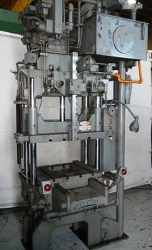 12 Ton,Hannifin, 4-post,18" stroke,24 DL,35 x 18 bed,1500 IPM advance,15 HP,’70,#2159