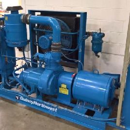 415 cfm, 125 psi,QuincyNorthwest #QNWG-502-D, 100 HP, air cooled, 1999, #45807