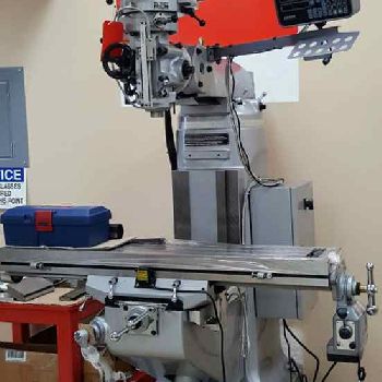 Sharp#LMV-49K, vertical mill,9" x 49 table,3 HP,3-Axis DRO,one shot lube,new,#071877