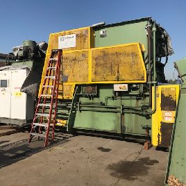 Bollegraff#HBS-120Sbaler, approx 43" x 43 variable bale dimensions, 132 Ton force, 27-55 TPH, used