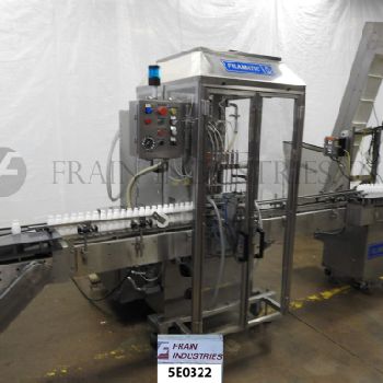 Filamatic#ALZ700CE, automatic, Stainless Steel, 6-head, inline, closed environment, piston filler, 12-60 containers/minute