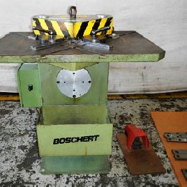 5/32" x 8-7/8 x 8-7/8Boschert#PN4, 35.75 x 24.5 table, power notcher, 1993, #158659