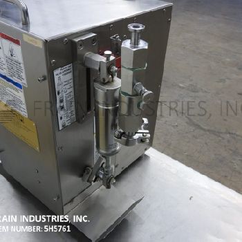 Filamatic#DAB-5, semi-automatic 2-head table top piston filler, (2) 130cc FKS pistons, 1-260ml fill range