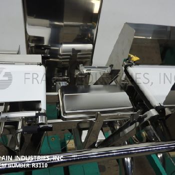 Ishida#DACS-GN-S015-SS-1, automatic, (3) zone, 304 Stainless Steel checkweigher, up to 300 feet/minute, #R31110 (4 available)