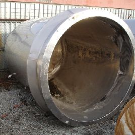 1500 gal.Mueller, 304 Stainless Steel kettle,66" diameter x 95 straight side,open top,dish bottom,jacketed 100 psi @ 400°F,NB #2633,#17957