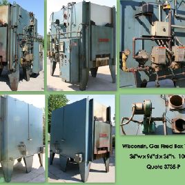 36" W x 36 H x 72 DWisconsin, 1000°F, gas fired, digital controls