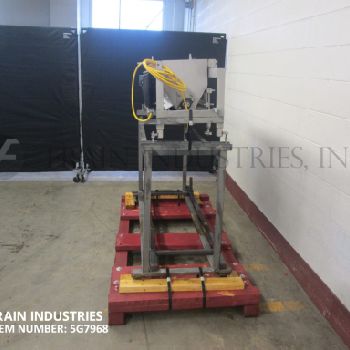 Sugar topper, equipped with 47" W x 10-1/2 L x 12 D trough with pin bar agitation &amp; rotary deposit bottom