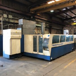 Trumpf # L2510, sistema de corte láser CNC, 160 "X, 80 Y, 4.5 Z, 5000 vatios, Siemens 840D, '04