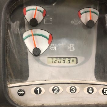 5500 lb.Hyster#S80XM-BCS, 48" forks, 176 lift, cascade sgl-dbl pallet handler, #10747