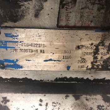 5500 lb.Hyster#S80XM-BCS, 48" forks, 176 lift, cascade sgl-dbl pallet handler, #10747