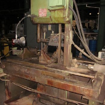 14" x 21DoAll#TF-1421H, 13-1/3 capacity,38 table. ht,1 x 171 blade,350 rpm, hydraulic vise,1987