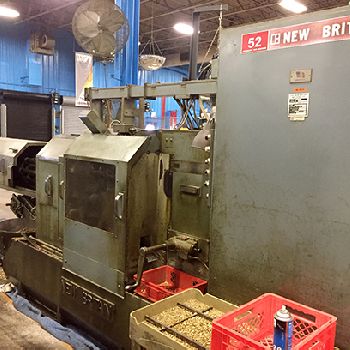 1-1/4" No. 52,New Britain,6 spindle,6 slides,pickoff att,threading,univ conv,â€™87,#40738