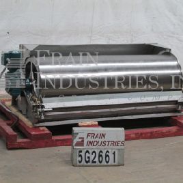 25" x 72Hycor/ Parkson #RSA01-04-72ROTOSTRAINER, with 0.75mm openings, open bottom discharge (3 available)