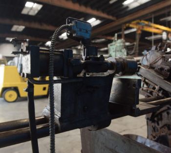 1/8" -2Modern#2A, tube cut-off machine,front/rear slides,coolant sys,3 HP,#5096