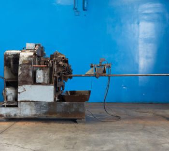 1/8" -2Modern#2A, tube cut-off machine,front/rear slides,coolant sys,3 HP,#5096