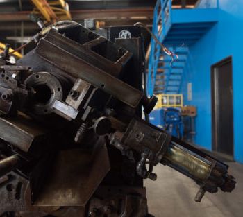 1/8" -2Modern#2A, tube cut-off machine,front/rear slides,coolant sys,3 HP,#5096