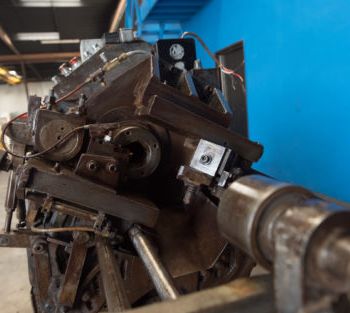 1/8" -2Modern#2A, tube cut-off machine,front/rear slides,coolant sys,3 HP,#5096