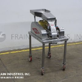 Fitzmill # DA0S6, broyeur à marteaux en acier inoxydable, 16 couteaux à lame fixe / percussion, bac d'alimentation de 20 po L x 4 L