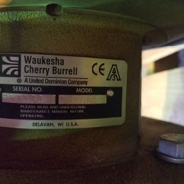 WaukeshaCherry-Burell # 2065, bomba centrífuga, acero inoxidable, 15 HP, entrada de 2.5 ", 2 salidas, 11418-2