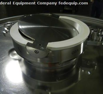 21 cu.ft.,LB Bohle#MCL600S, Stainless Steel bin,600 liter,44" x 10 straight side,32 cone bottom,32 top open,butterfly valve,#42446 (3 available)