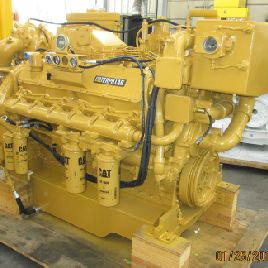 720 HP Cat #3412DITA, Marine propulsion engine,1800 RPM,completely overhauled