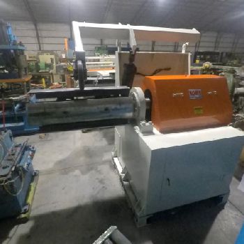 16000 lb.Rowe#16040-DSJ, 40" W,60 OD,power drive/expand,pneumatic clamp,updated PLC,â€™97