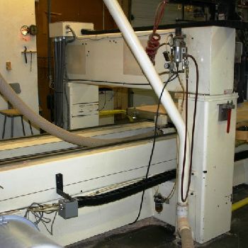 Thermwood#C40, 4-Axis router,5â€™ x10â€™ table,126" X,73 Y,8.8 Z,91000 Super control,2000