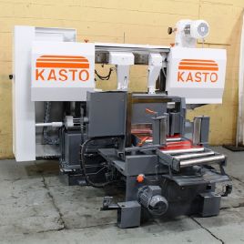 14" x 14Kasto#HBA360AU, 65.6-426.5 FPM, 1-1/2 blade, hydraulic vise, 13-1/2 HP, 1997
