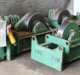 100 Ton,Irco#200IRC, 200000 lb.,22" x 7’ wheels,8 center adj.,steel wheels,#62184