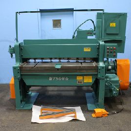 10 ga. x 4.3’Wysong &amp; Miles#1052, shear, FOPBG, ft support arm, sq.arm, ft pedal, 1980, #157401