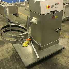 Fuchs/ M O Industries Inc #BK200, 55 gallon barrel drum mixer / dumper, capable of handling metal drums up to 800 lbs