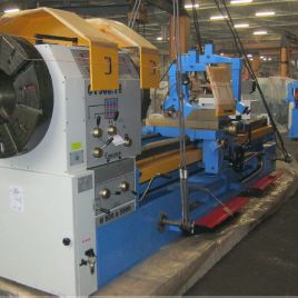 36" x 120Poreba#TR2-960/360/3M, 14 spindle bore, 2 steadys,(2)4-Jaw chucks,new(2 available)