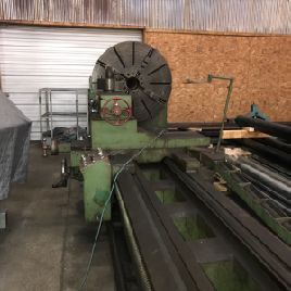 54" x 336Giana, powered compound,cuts tapers &amp; tapered threads,used very little,1980s