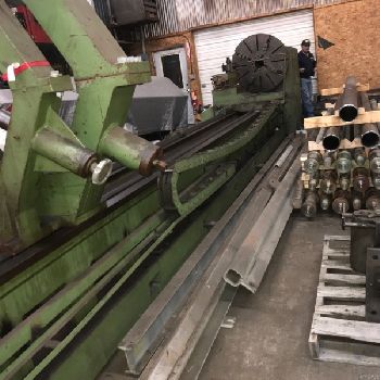 54" x 336Giana, powered compound,cuts tapers &amp; tapered threads,used very little,1980s