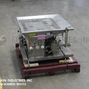 Waukesha#30, Stainless Steel, skid mounted chocolate melter &amp; pump, 40" L x 45 W x 12 D melting chamber
