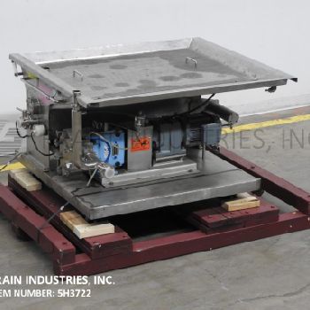Waukesha#30, Stainless Steel, skid mounted chocolate melter &amp; pump, 40" L x 45 W x 12 D melting chamber