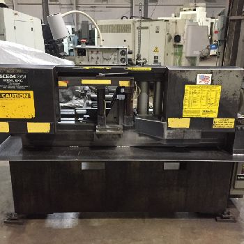 12.75" x 12.75HEM#H90A-B/F, automatic horizontal band saw,3 HP,12’10 x 1 blade