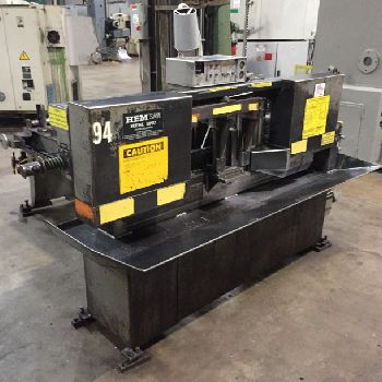 12.75" x 12.75HEM#H90A-B/F, automatic horizontal band saw,3 HP,12’10 x 1 blade