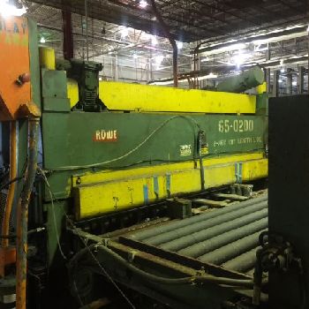 60" x .065RoweCTL line, 40000 lb., entry coil car, coil reel, Herr Voss leveler, hump table, stacker rotary drop, #13685J