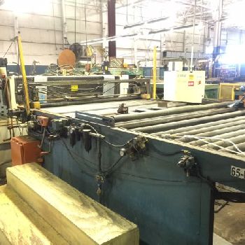 60" x .065RoweCTL line, 40000 lb., entry coil car, coil reel, Herr Voss leveler, hump table, stacker rotary drop, #13685J