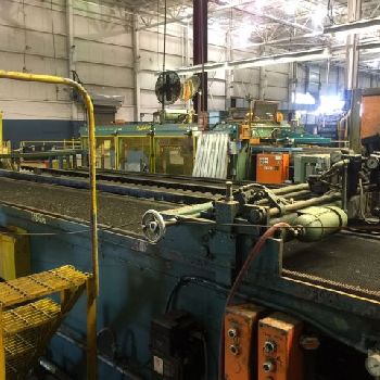 60" x .065RoweCTL line, 40000 lb., entry coil car, coil reel, Herr Voss leveler, hump table, stacker rotary drop, #13685J