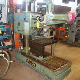 4’-11"Foradia#GR-50/1200, radial drill, #4MT, power elevation, man. clamp, 1975, #11158