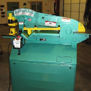 3" x 3 x 3/8Piranha#P-50, 50 ton, shear 13 x 1/4 &amp; 6 x 3/4, 5 throat, notcher, 3 HP, bending option available