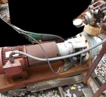 Worthington#1011, 2" x 1 x 10 centrifugal pump, Stainless Steel, 5 HP, #19360