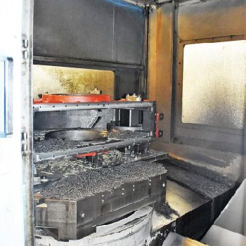 Toyoda#FA-1050, HMC,60 ATC,62.9" X,55.1 Y,45.2 Z,6k RPM,Fanuc 16iM,chip conv,2001